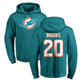 M.Dolphins #20 Jordyn Brooks Player Aqua LOGO Pullover Hoodies Limited PETTCS Stitched Jerseys