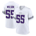 M.Vikings #55 Eric Wilson Player White Alternate Home Game PETTCS Stitched Jerseys