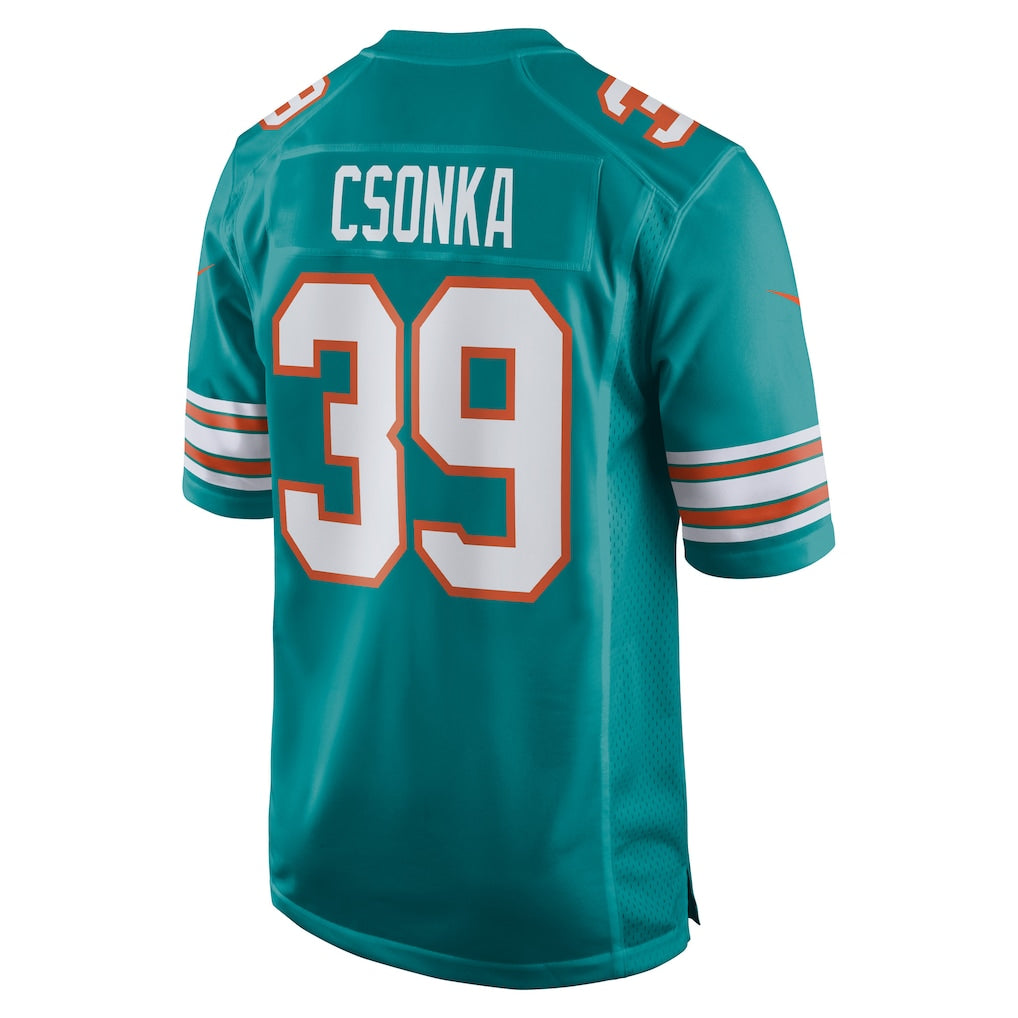 PETTCS M.Dolphins #39 Larry Csonka Aqua Retired Player Jersey