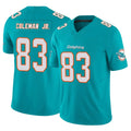 M.Dolphins #83 Kevin Coleman Jr. Player Aqua Limited Vapor F.U.S.E. Home Game PETTCS Stitched Jerseys