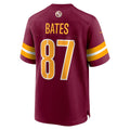 PETTCS W.Commanders #87 John Bates Burgundy Game Jersey