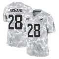 M.Dolphins #28 De'Von Achane Player Arctic Camo Salute To Service Limited Game PETTCS Stitched Jerseys