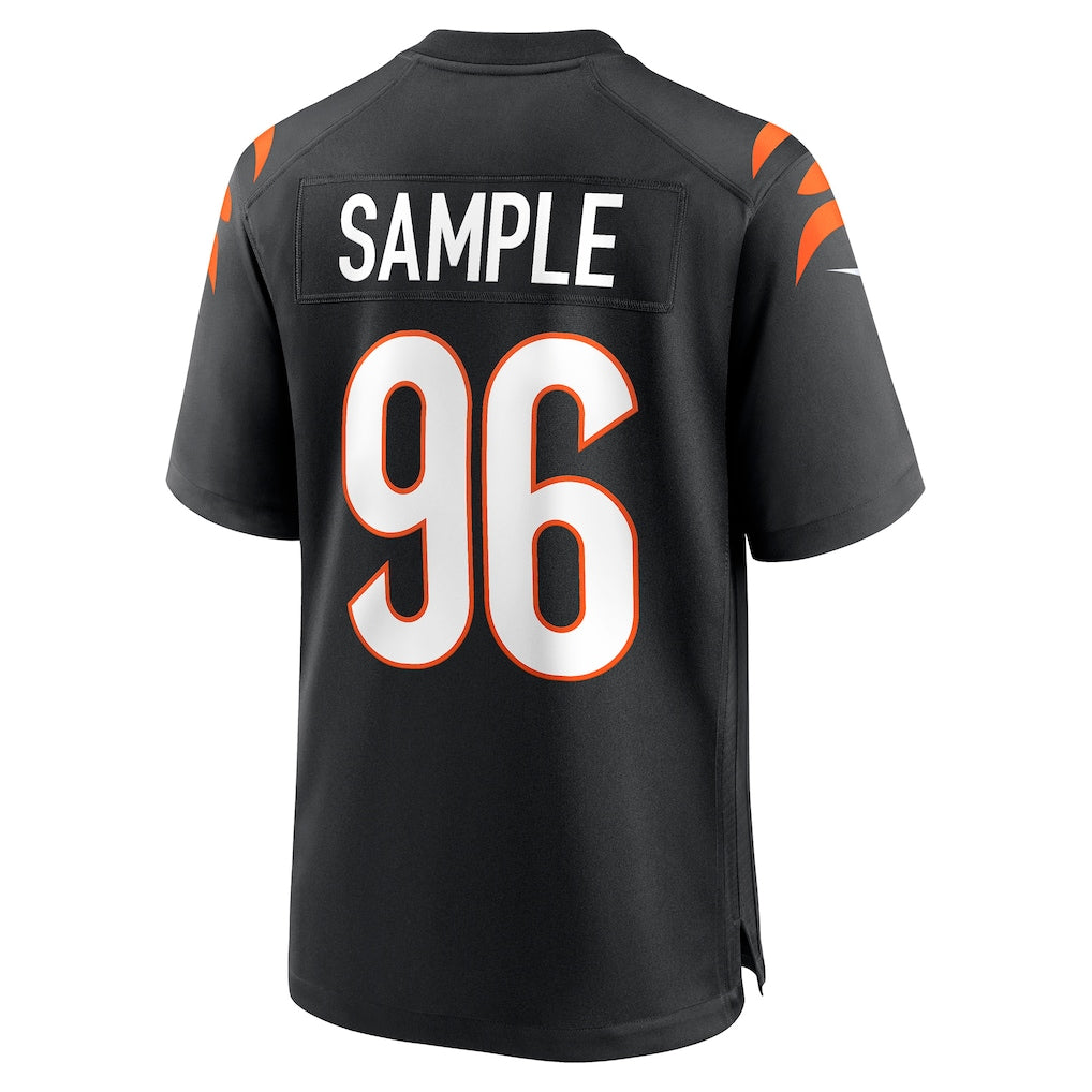 PETTCS C.Bengals #96 Cam Sample Black Game Jersey