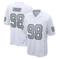 LV.Raiders #98 Maxx Crosby Player White Alternate Home Game PETTCS Stitched Jerseys