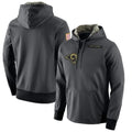 LA.Rams ## Rams Blank Player Gray Pullover Hoodie Limited Game PETTCS Stitched Jerseys