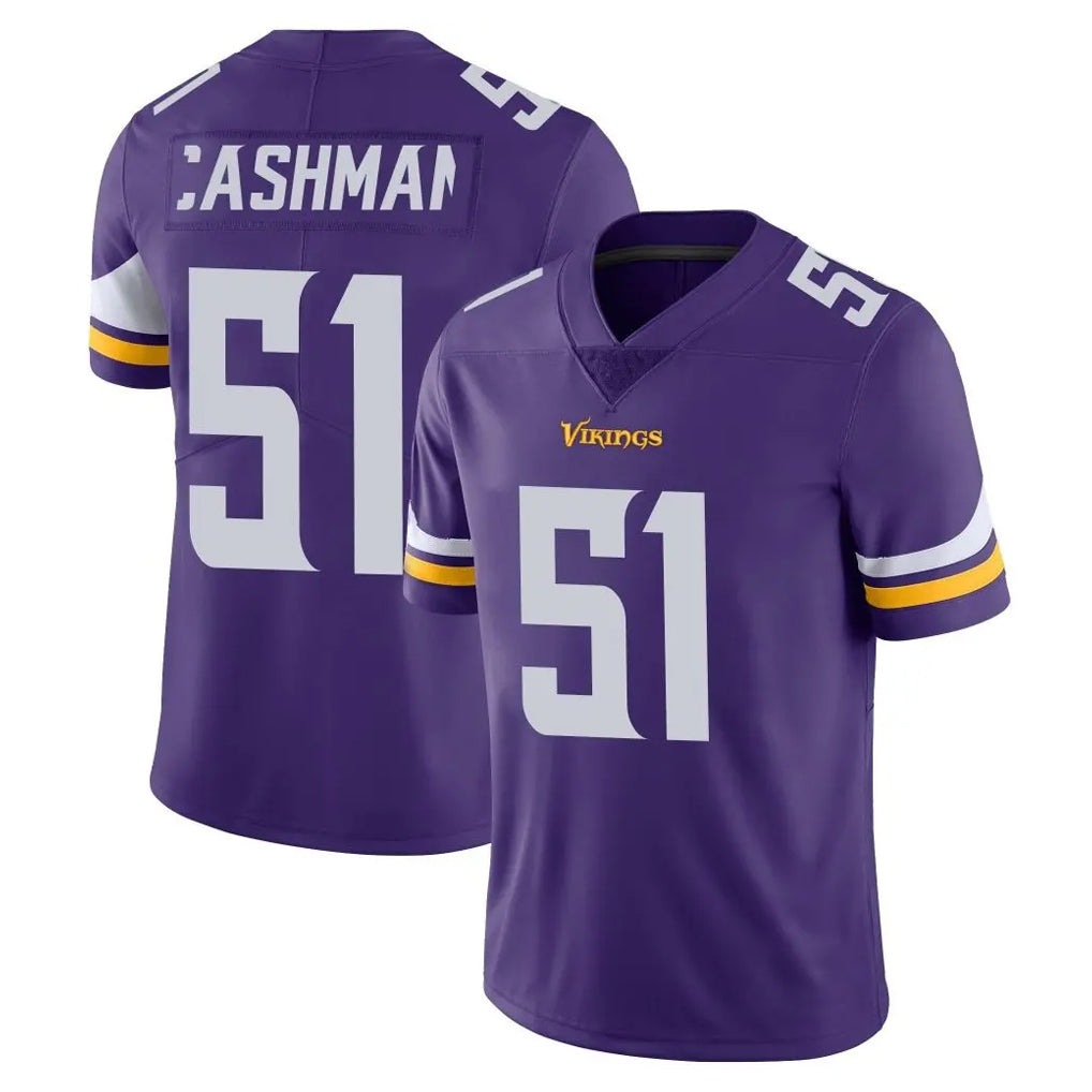 M.Vikings #51 Blake Cashman Player Purple Limited Vapor Untouchable Home Game PETTCS Stitched Jerseys
