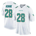M.Dolphins #28 De'Von Achane Player White Home Game PETTCS Stitched Jerseys