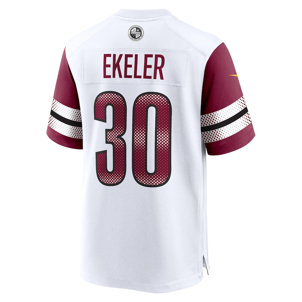 PETTCS W.Commanders #30 Austin Ekeler White Game Jersey