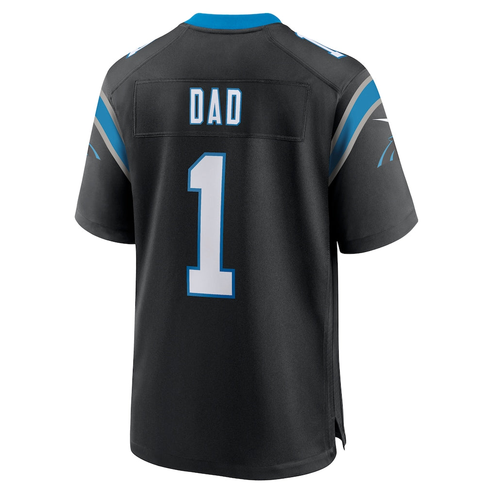 PETTCS C.Panthers #1 Dad Black Game Jersey
