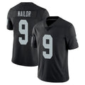 LV.Raiders #9 Jalen Nailor Player Black Limited Vapor Untouchable Home Game PETTCS Stitched Jerseys