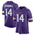 M.Vikings #14 Jauan Jennings Player Purple Home Game PETTCS Stitched Jerseys