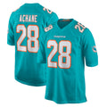 M.Dolphins #28 De'Von Achane Player Aqua Home Game PETTCS Stitched Jerseys