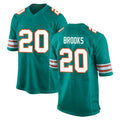 M.Dolphins #20 Jordyn Brooks Player Aqua Alternate Home Game PETTCS Stitched Jerseys