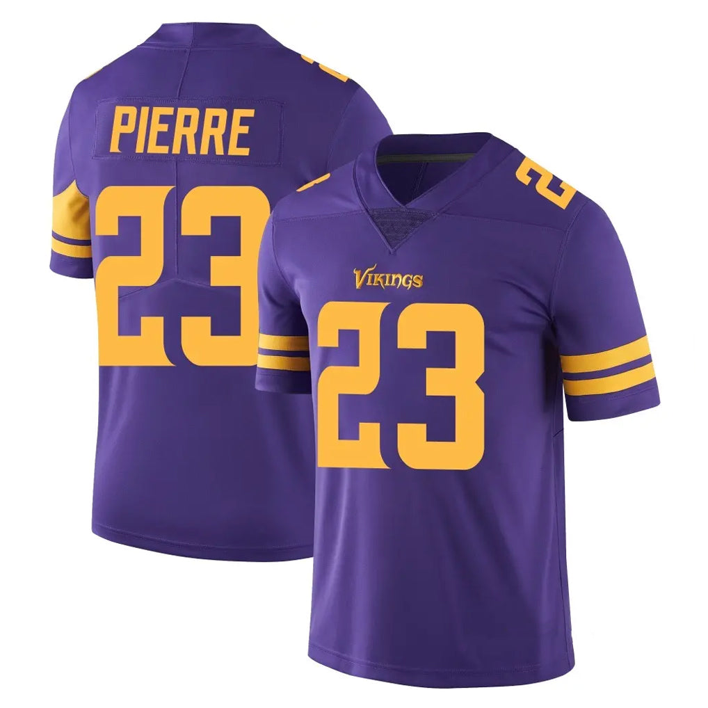 M.Vikings #23 James Pierre Player Purple Limited Color Rush Home Game PETTCS Stitched Jerseys