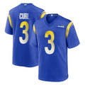 LA.Rams #3 Kam Curl Player Royal Home Game PETTCS Stitched Jerseys