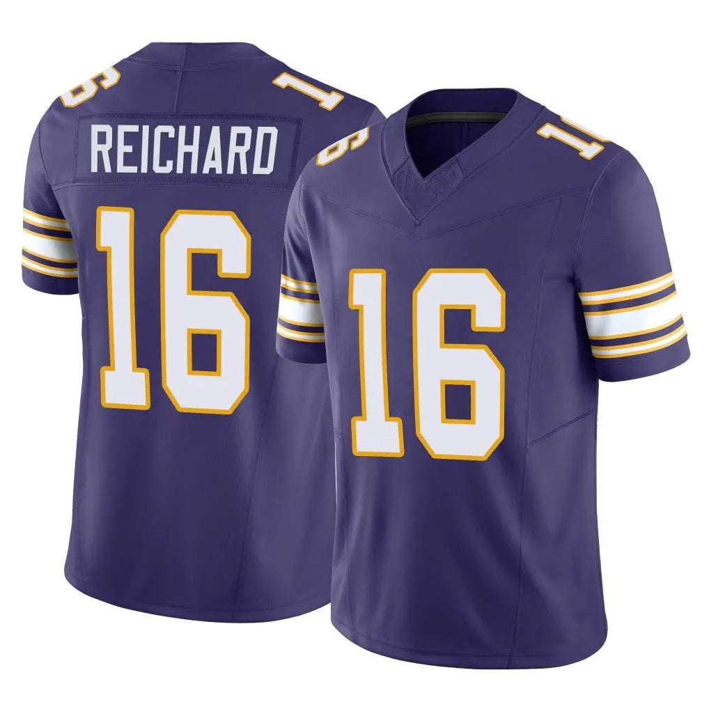 M.Vikings #16 Will Reichard Player Purple Limited Classic Vapor F.U.S.E. Home Game PETTCS Stitched Jerseys