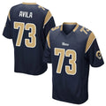LA.Rams #73 Steve Avila Player Navy Home Game PETTCS Stitched Jerseys