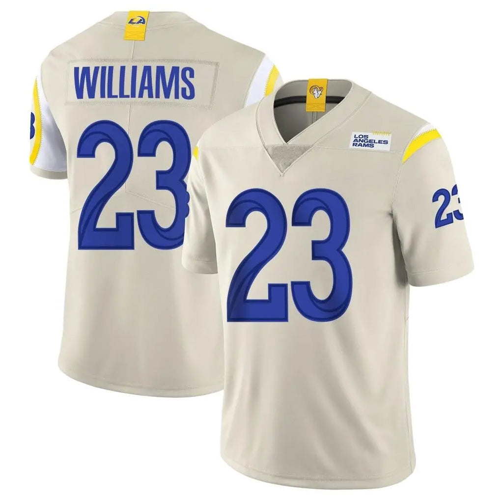 LA.Rams #23 Kyren Williams Player Bone Limited Vapor Home Game PETTCS Stitched Jerseys