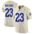 LA.Rams #23 Kyren Williams Player Bone Limited Vapor Home Game PETTCS Stitched Jerseys