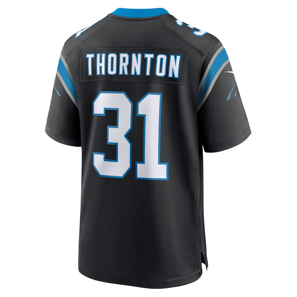 PETTCS C.Panthers #31 Corey Thornton Black Team Game Jersey