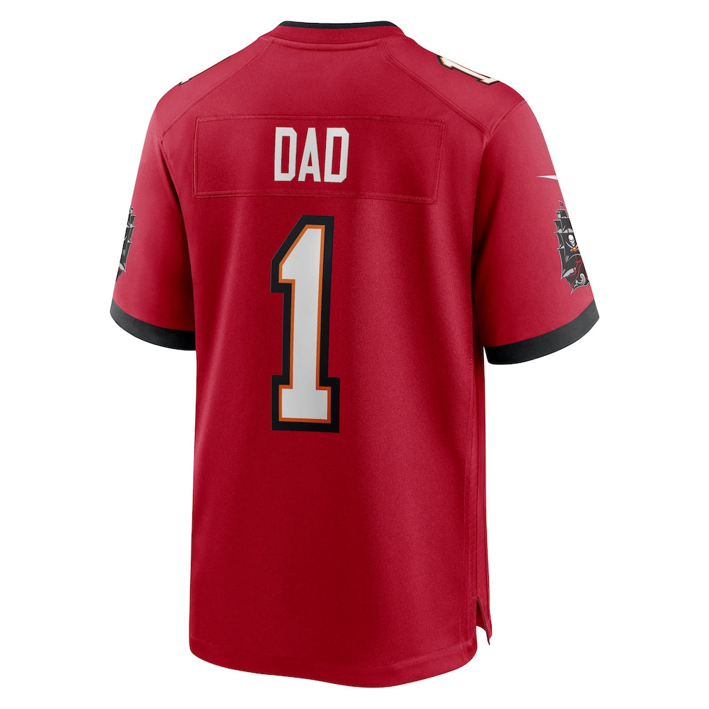 PETTCS TB.Buccaneers #1 Dad Red Game Jersey