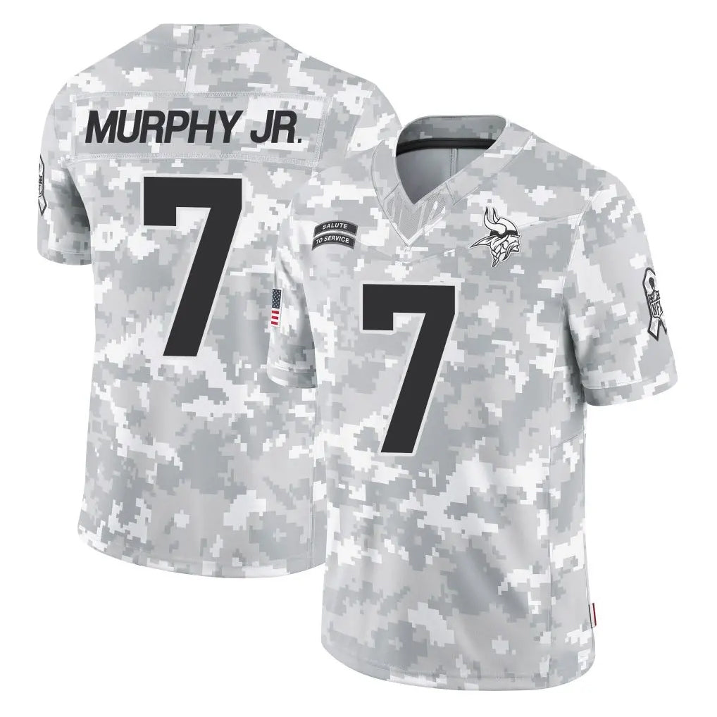 M.Vikings #7 Byron Murphy Jr. Player Arctic Camo Salute To Service Limited Game PETTCS Stitched Jerseys