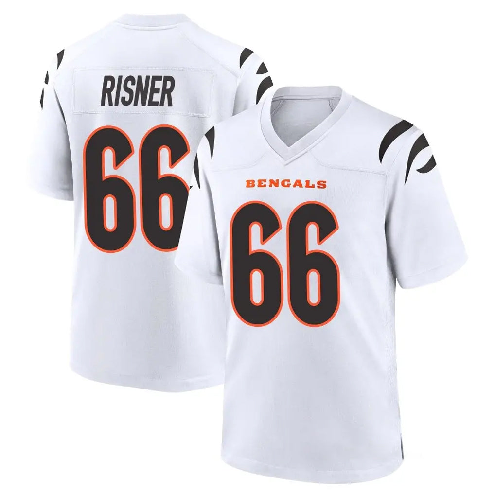 C.Bengals #66 Dalton Risner Player White Home Game PETTCS Stitched Jerseys