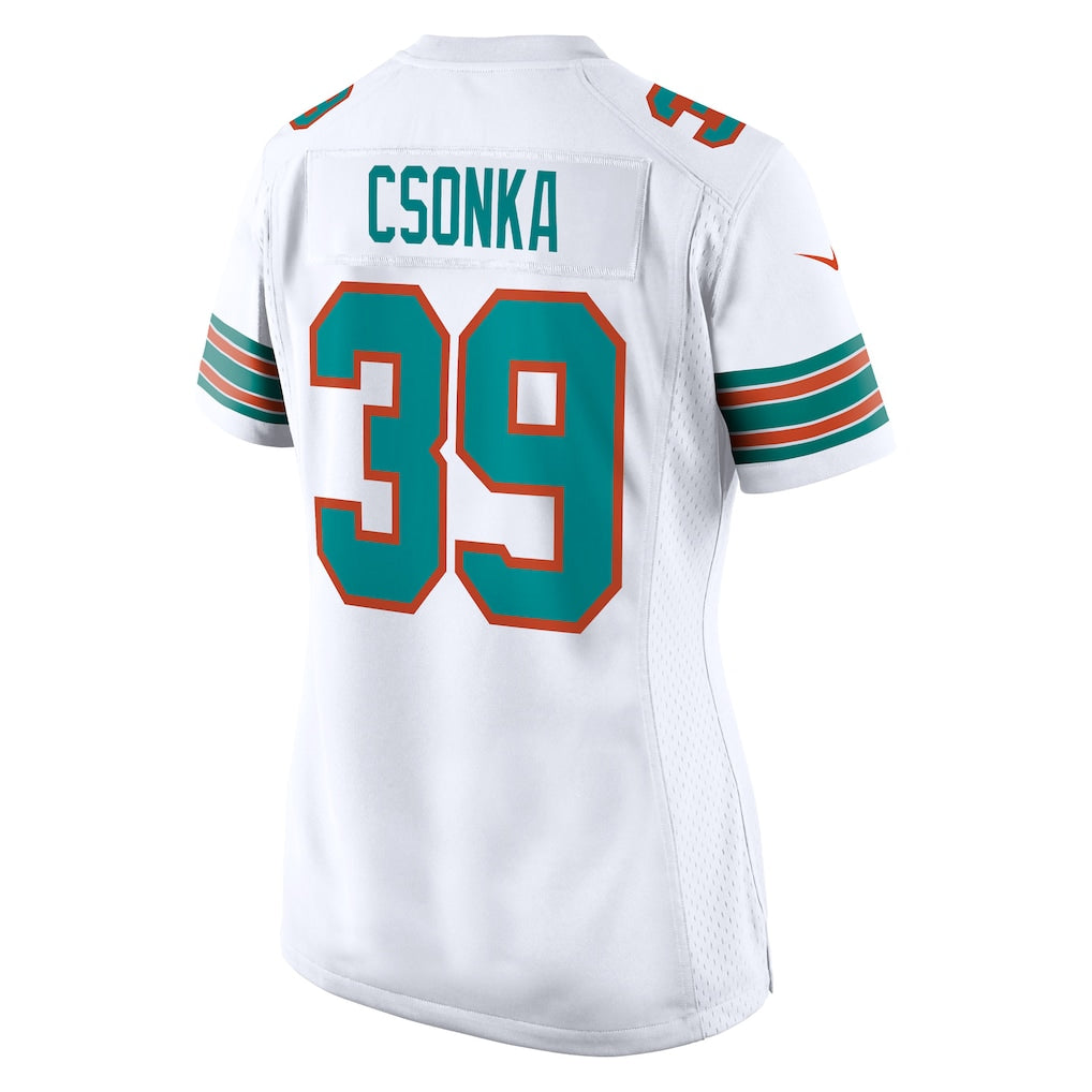 PETTCS M.Dolphins #39 Larry Csonka White Retired Player Jersey