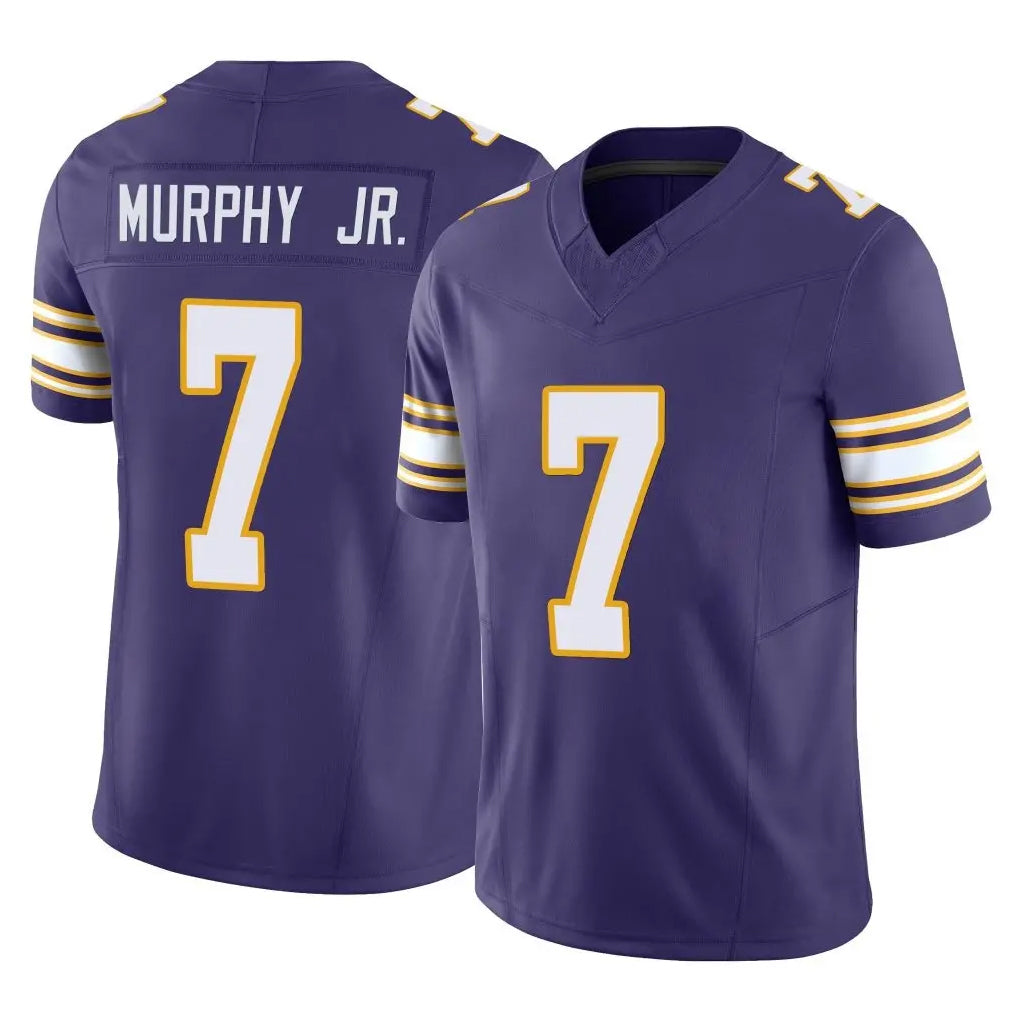 M.Vikings #7 Byron Murphy Jr. Player Purple Limited Classic Vapor F.U.S.E. Home Game PETTCS Stitched Jerseys