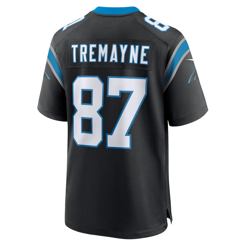 PETTCS C.Panthers #87 Brycen Tremayne Black Team Game Jersey