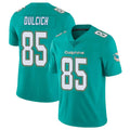 M.Dolphins #85 Greg Dulcich Player Aqua Limited Vapor Untouchable Home Game PETTCS Stitched Jerseys